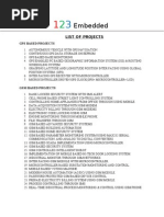 Download BTech Projects list by 123embedded SN20675224 doc pdf