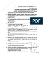 Exercícios de Termodinâmica - Gases Perfeitos