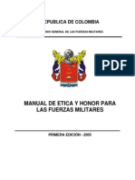 Manual de Etica y Honor Militar PDF