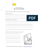 Ourselves 11 My-Favorite-Book-Worksheet PDF