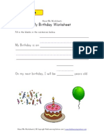 Ourselves 10 My-Birthday-Worksheet PDF