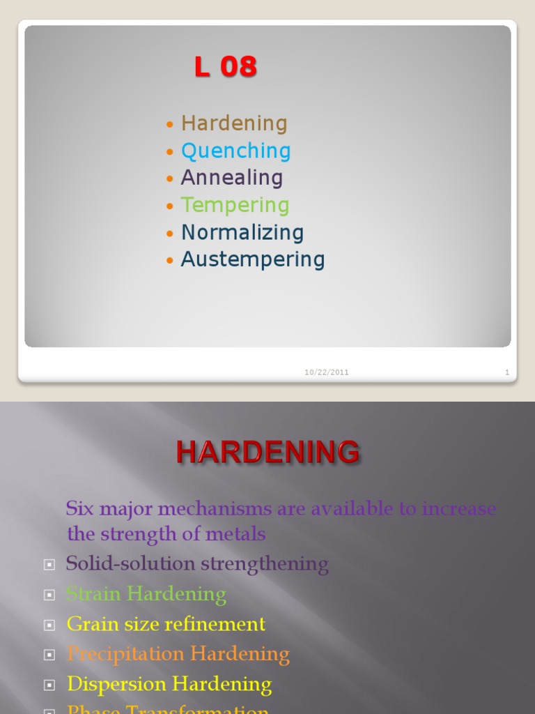 Metal Strengthening Techniques Explained | PDF | Technology & Engineering