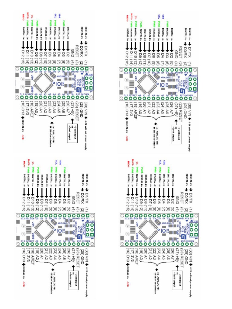 Pinout Arduino Nano | PDF