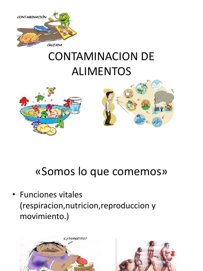 Contaminación de Alimentos: Tipos y Efectos | PDF | Diarrea | Alimentos