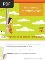 A Entrevista- Modelo de Escrita