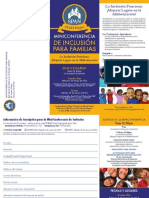 Inclusion Mini Conference Brochure Spanish