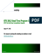 OTR Tire End-Users Consultation Session, OTS August 2012