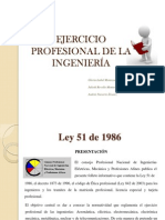 Ejercicio Profesional de La Ingenieria