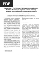 Tanuwijaya, Sarno - 2010 - Comparation of CobiT Maturity Model and Structural Equation Model For Measuring The Alignment Between Univers