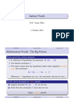 Indirect Proofs: Every Proof Has Certain Features