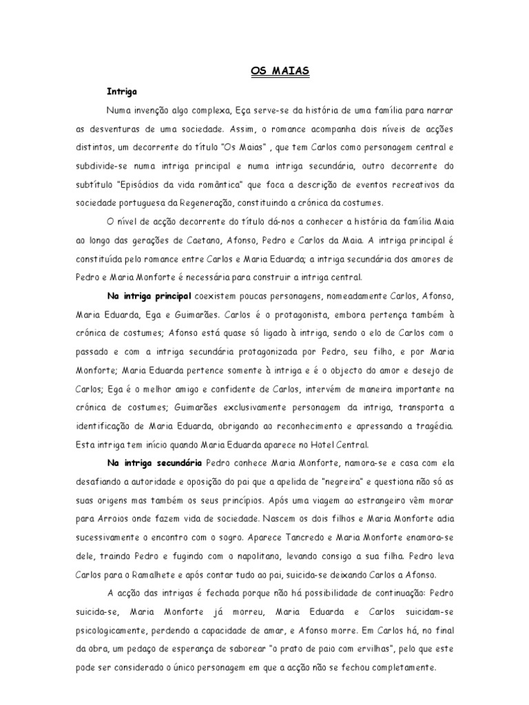 Maias Intriga | PDF