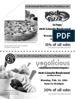 Beach Pizza/Yogolicious Flyer