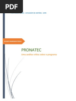 Analise Critica Do Pronatec