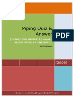 Piping Quiz Answer