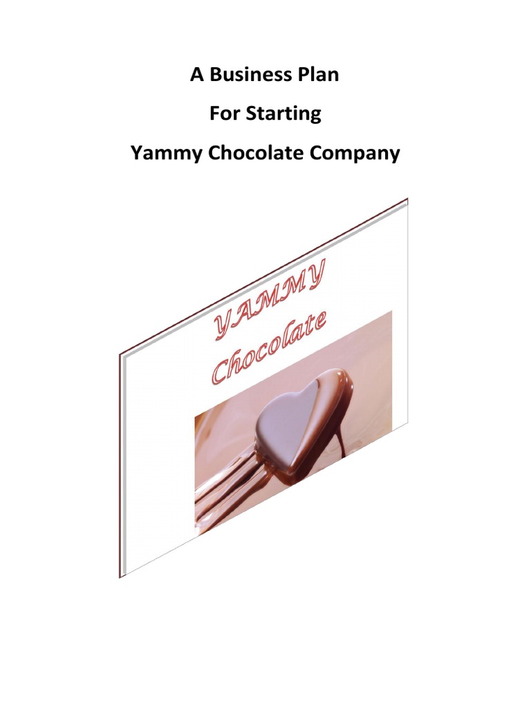 Business Plan For Starting A Chocolate Company PDF Chocolate