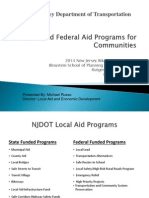 NJ DOT State and Federal Aid Programs For Communities