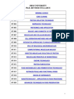 Phd Syllabus