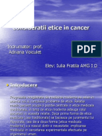 Consideratii Etice in Cancer 1
