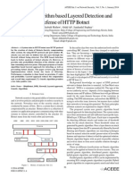 Genetic Algorithm based Layered Detection and
Defense of HTTP Botnet