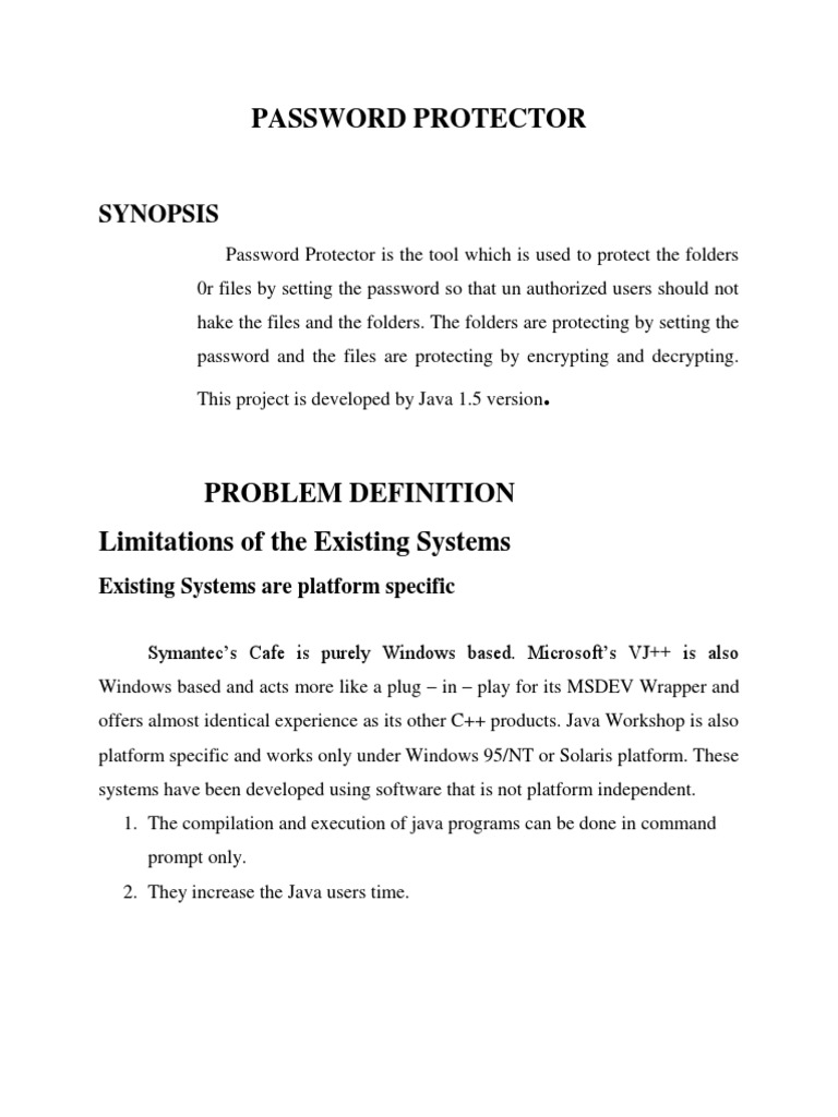 Java-Based Password Protection Tool | PDF | Java (Programming Language ...