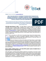 CRPD 2013 ICT Accessibility Progress Report Press Release - 13 February 2014