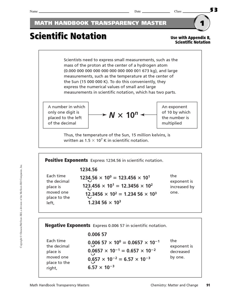 Scientific Notation Worksheets  PDF  Multiplication  Exponentiation With Regard To Scientific Notation Word Problems Worksheet