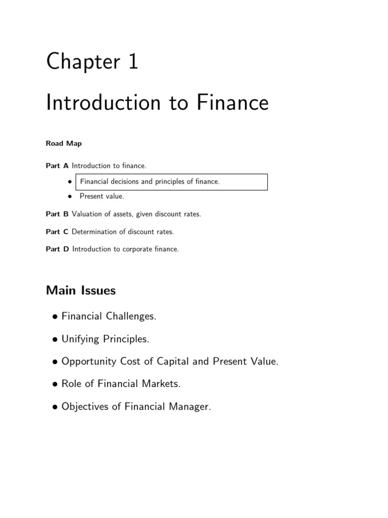 Introduction to Finance Concepts | PDF | Valuation (Finance) | Investing