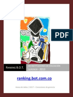 Ranking BOT de IES 2013 20nov13