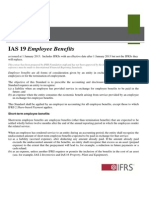 IAS 19 Employee Benefits: Technical Summary