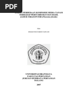 Download Kajian Perbedaan Komposisi Media Tanam Terhadap Pertumbuhan Jamur Tiram Putih Pleurotus Florida by Ingge S Cahyadi SN206914324 doc pdf
