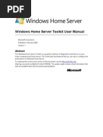 Windows Home Server Toolkit User Manual