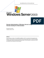 Microsoft® Windows® Server 2003 Technical White Paper