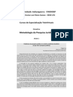 Metodologia Pesquisa Juridica Aula 1 Leitura Obrigatoria 1