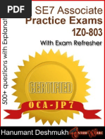 Ethunware OCA Java SE 7 Practice Exams (1Z0-803)