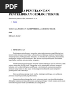 Download Tata Cara Pemetaan Dan Penyelidikan Geologi Teknik by fatkhur rosyidi SN206927704 doc pdf