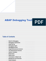 ABAP Debugging Techniques