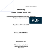 Prosiding Teknoin 2012 Teknik Elektro