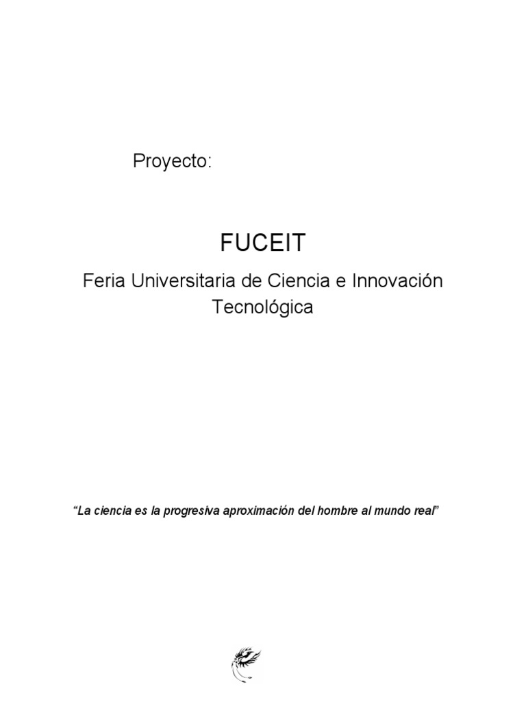 Proyecto de Feria Cientifica | PDF | Innovación | Ciencia y Tecnología