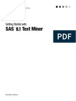 Getting Started With SAS 9.1 Text Miner