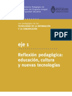 Eje 1- Reflexión pedagógica