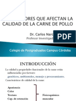 Factores Que Afectan La Calidad de La Carne de Pollo