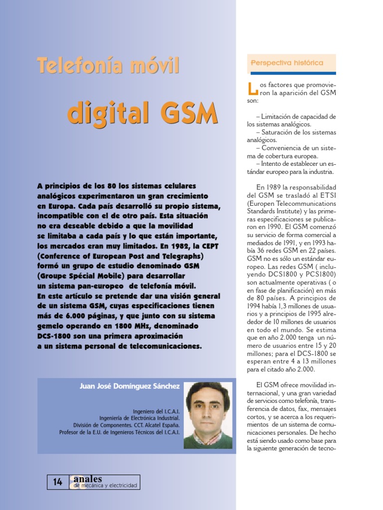 Evolución de la Telefonía Móvil GSM | PDF | Gsm | Telefonía móvil