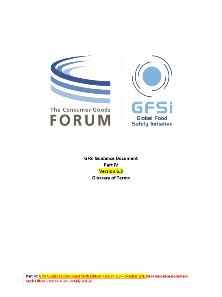 Gfsi Guidance Document Version 6.3 Part IV Final With 