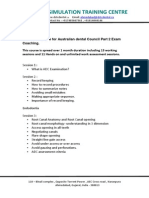 Clinical Schedule For Australian Dental Council Part 2 Exam Coaching