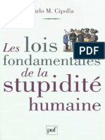 Les Lois Fondamentales de La Stupidite humaine-MC Cipolla PDF