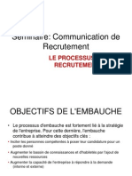 Cour 2 LE PROCESSUS DE RECRUTEMENT