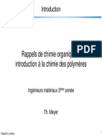 Rappels de Chimie Organique Et Polymère