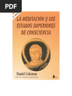 Goleman Daniel - La Meditacion Y Los Estados Superiores de Conciencia