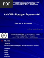 Aula VIII - Dosagem Experimental