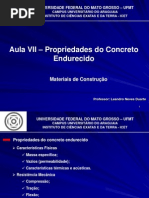 Aula VII - Propriedades Do Concreto Endurecido